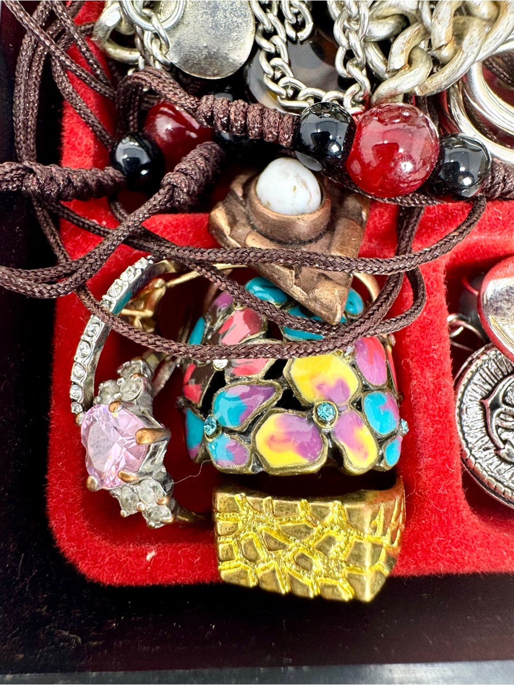 Jewelry Box Bundle with Mixed Women's Costume Jewelry - Picture 3 of 13